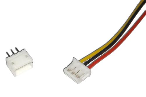 JST-ZH 1.5mm (3pin) Female Plug with 150mm Wire w/Male Socket (Surface Mount) [1170249]